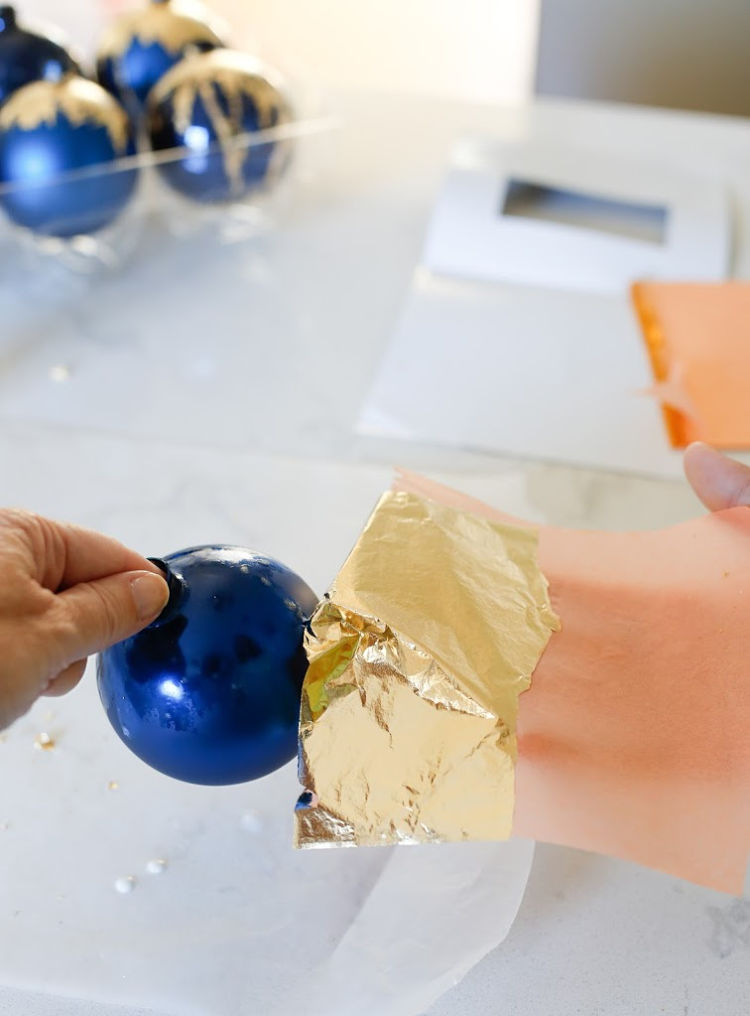 Applying Gold Leaf