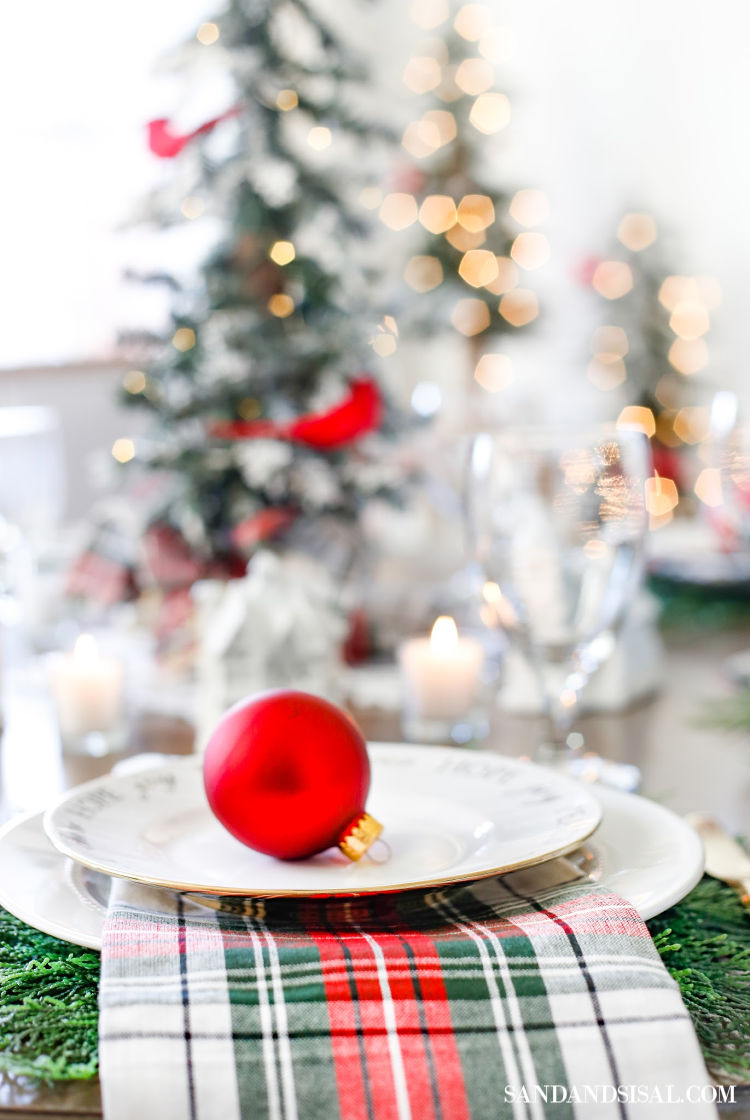 Christmas Village Table Setting and Holiday Entertaining Ideas