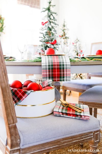 Christmas Village Dining Room Tablescape