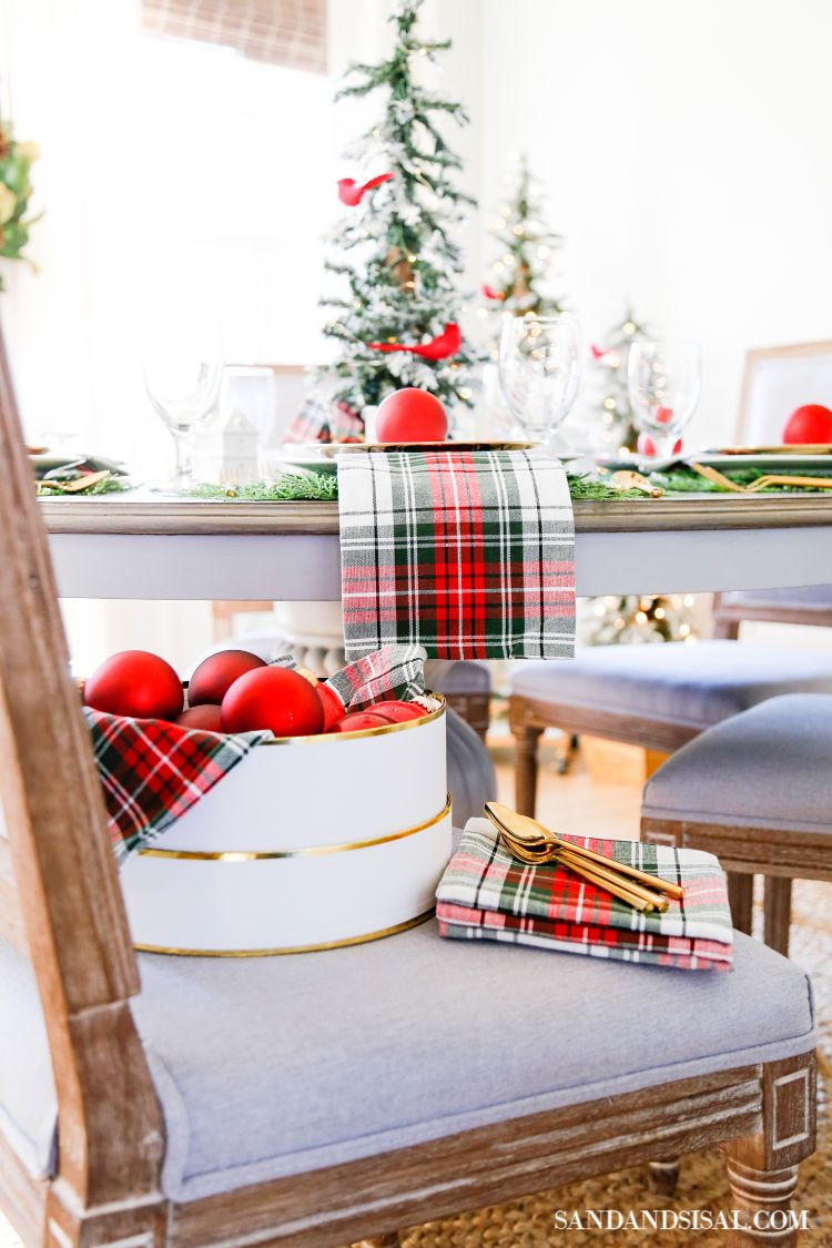 Christmas Village Dining Room Tablescape