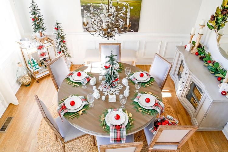 Christmas Village Table Setting and Holiday Entertaining Ideas