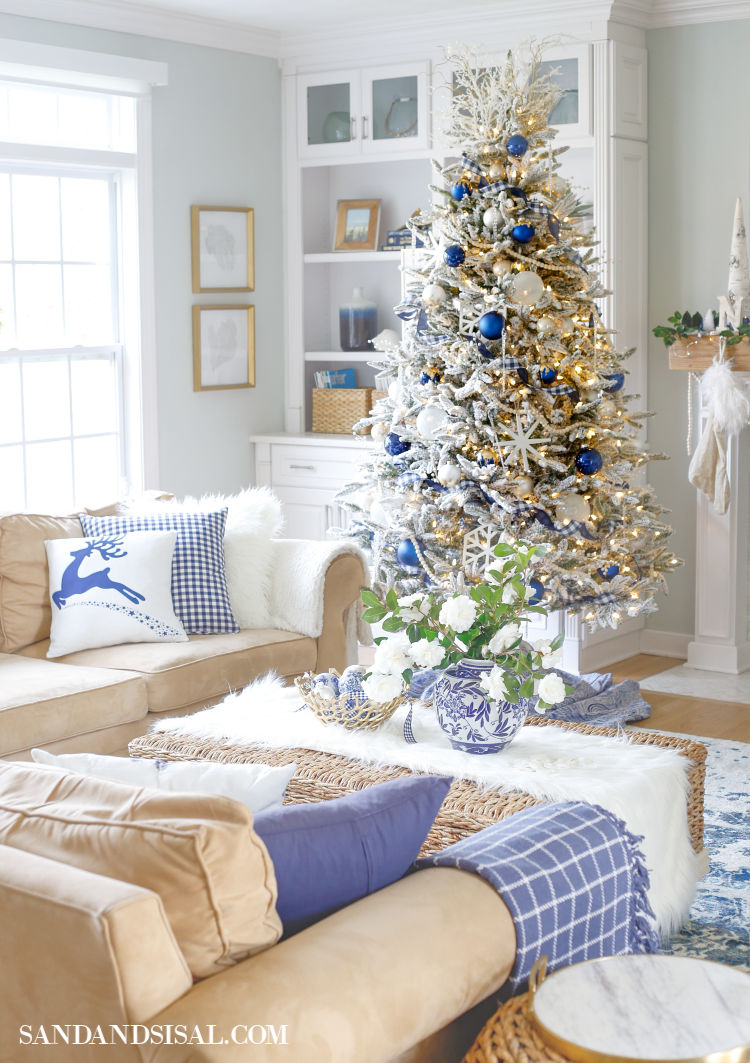 Blue and White Christmas