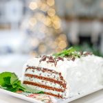 Mint Chocolate Chip Ice Cream Sandwich Holiday Cake