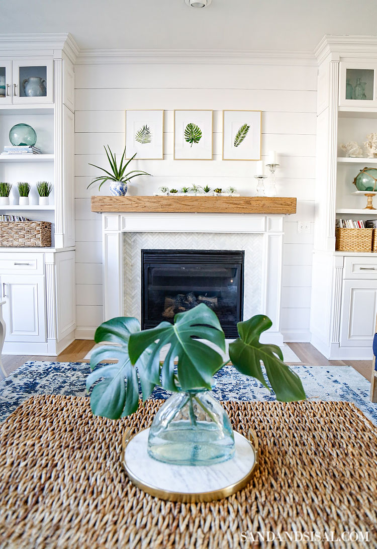 Easy And Inexpensive Shiplap Fireplace Wall Sand And Sisal