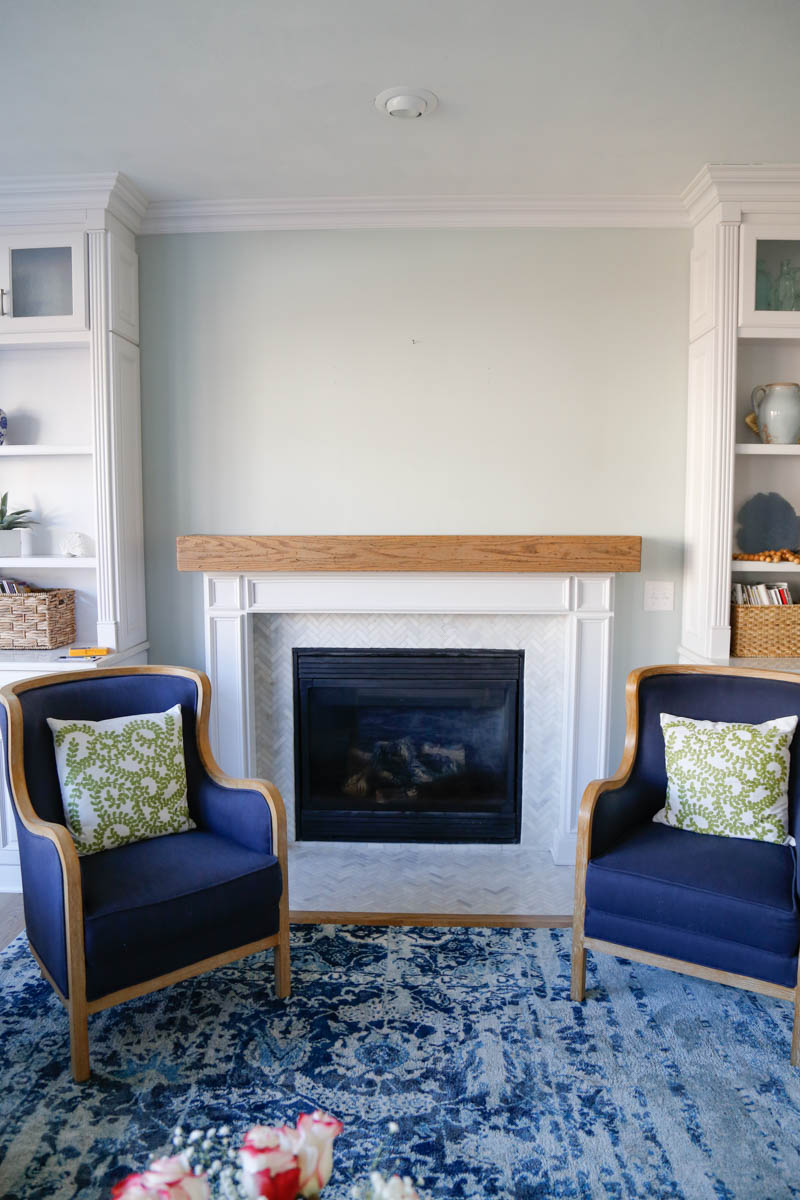 Shiplap Fireplace Wall