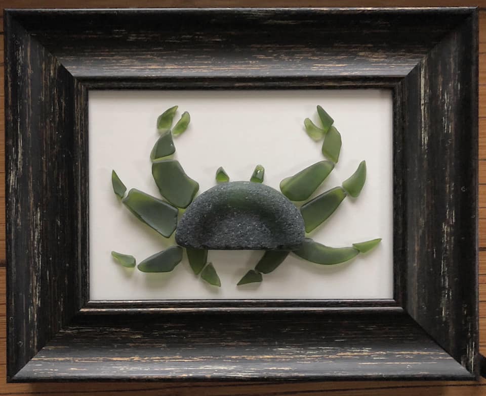 Beach Art - Heidi Peters - Green Crab