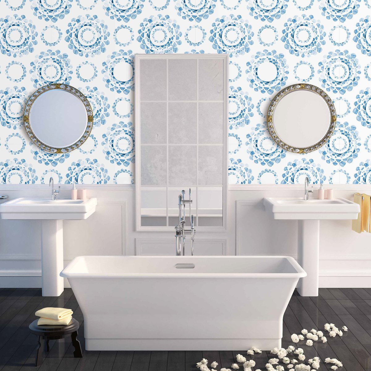 Beautiful Blue and White Wallpaper Patterns