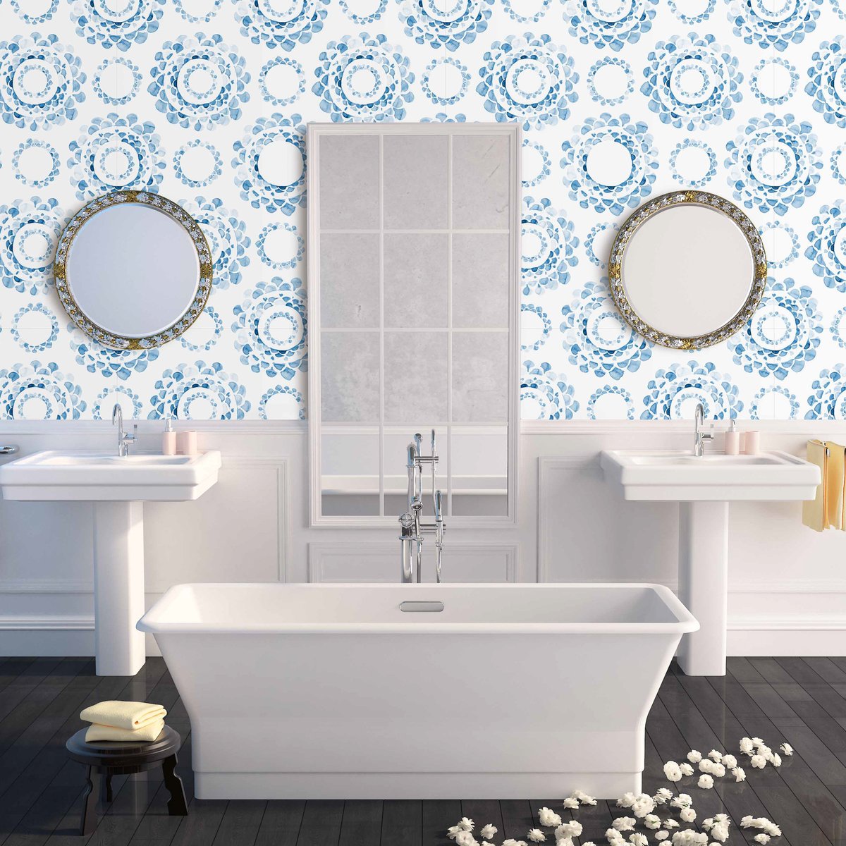 Beautiful Blue and White Wallpaper Patterns