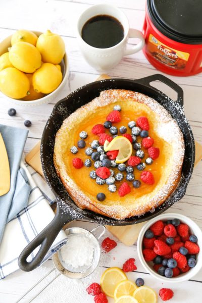 Lemon-Berry Dutch Baby Pancake