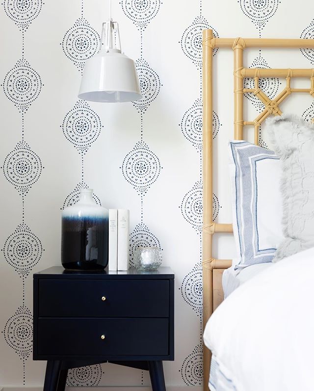 Beautiful Blue and White Wallpaper Patterns - Sand and Sisal