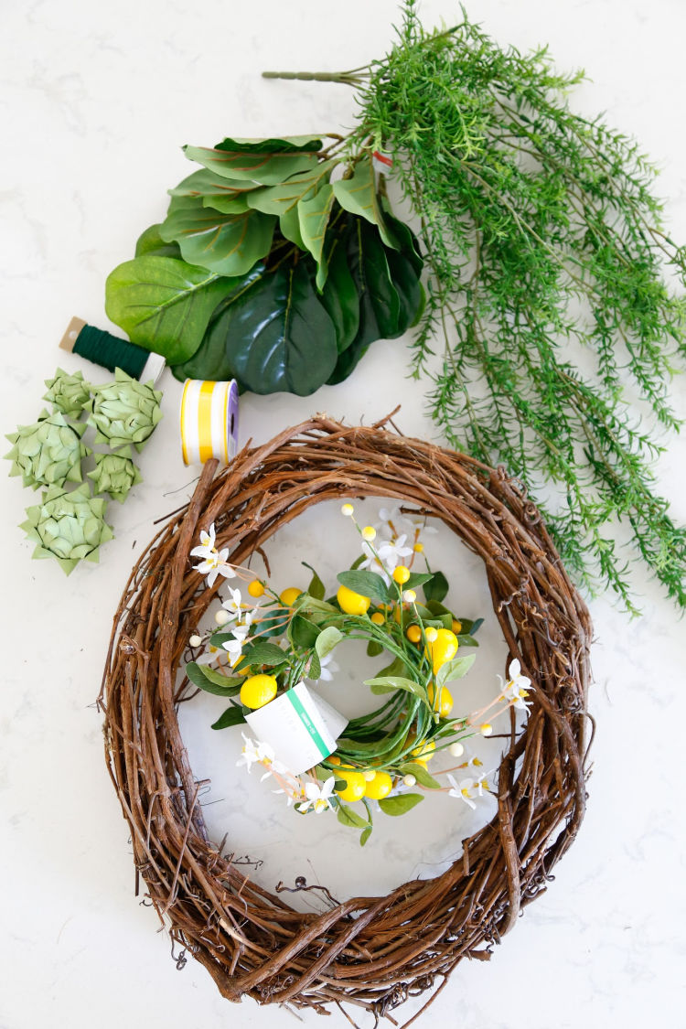 Artichoke Lemon Wreath 