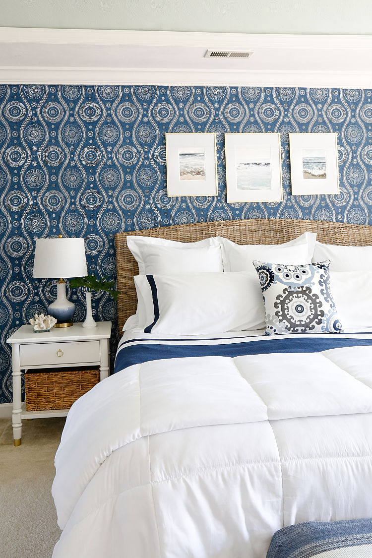 Coastal Blues Master Bedroom Makeover 