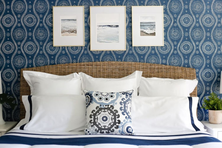 Coastal Blues Master Bedroom Makeover