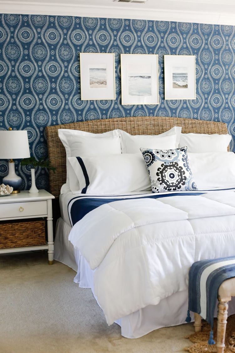 Coastal Blues Master Bedroom Makeover