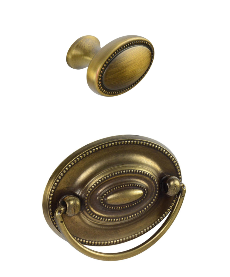 Brass Hepplewhite Drawer pull 2