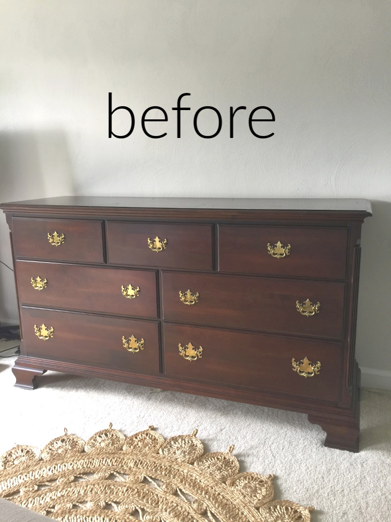 Cherry Dresser - before