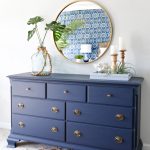 Navy Blue Dresser Makeover