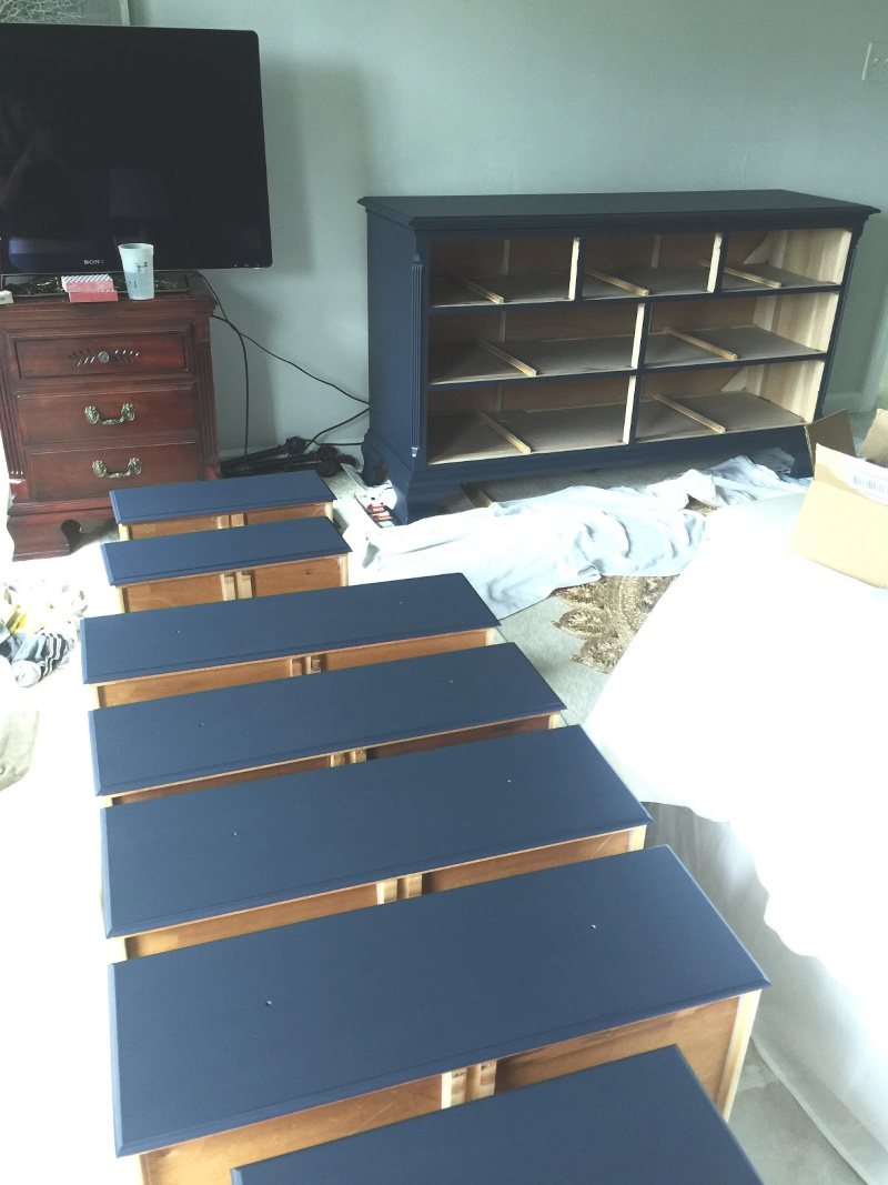 Blue discount furniture paint
