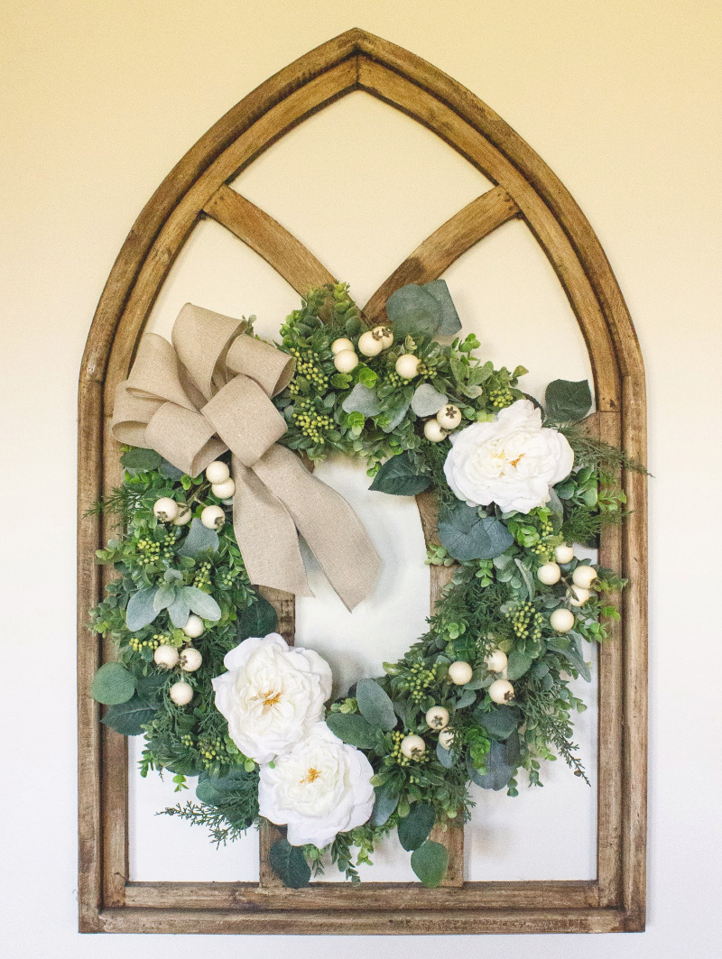 Winter Berry Floral Wreath