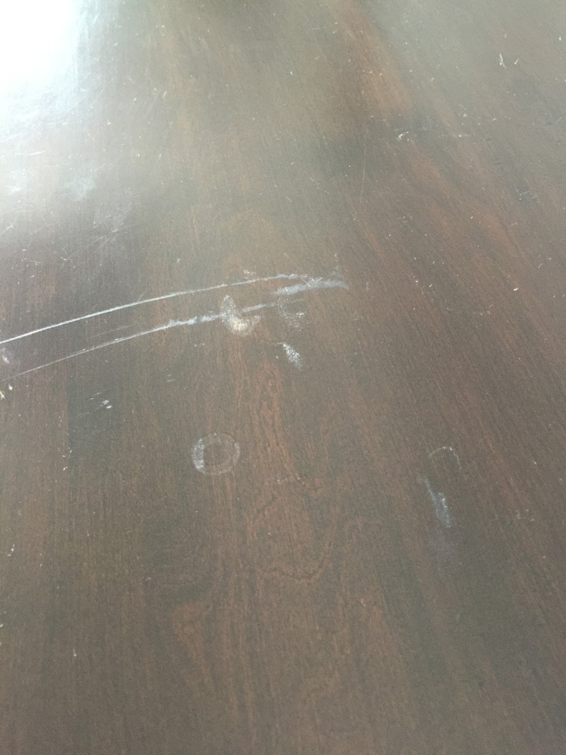 damaged dresser