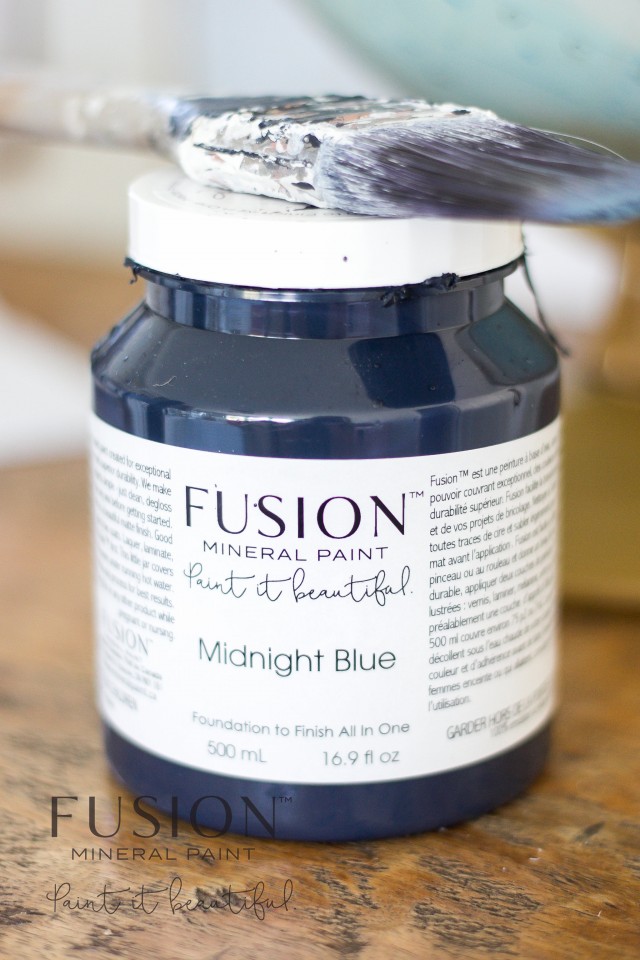 Midnight Blue Fusion Mineral Paint, Fusion Midnight Blue Dresser