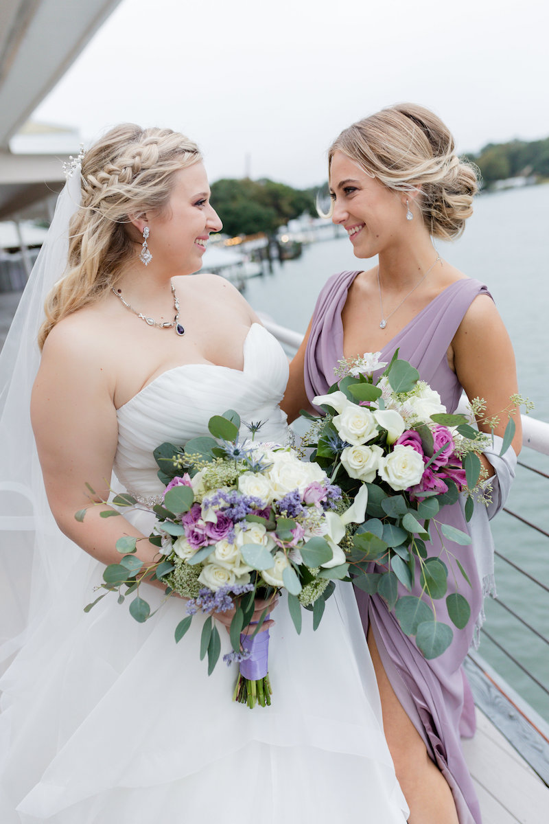 Lavender Themed Fall Wedding Bouquets