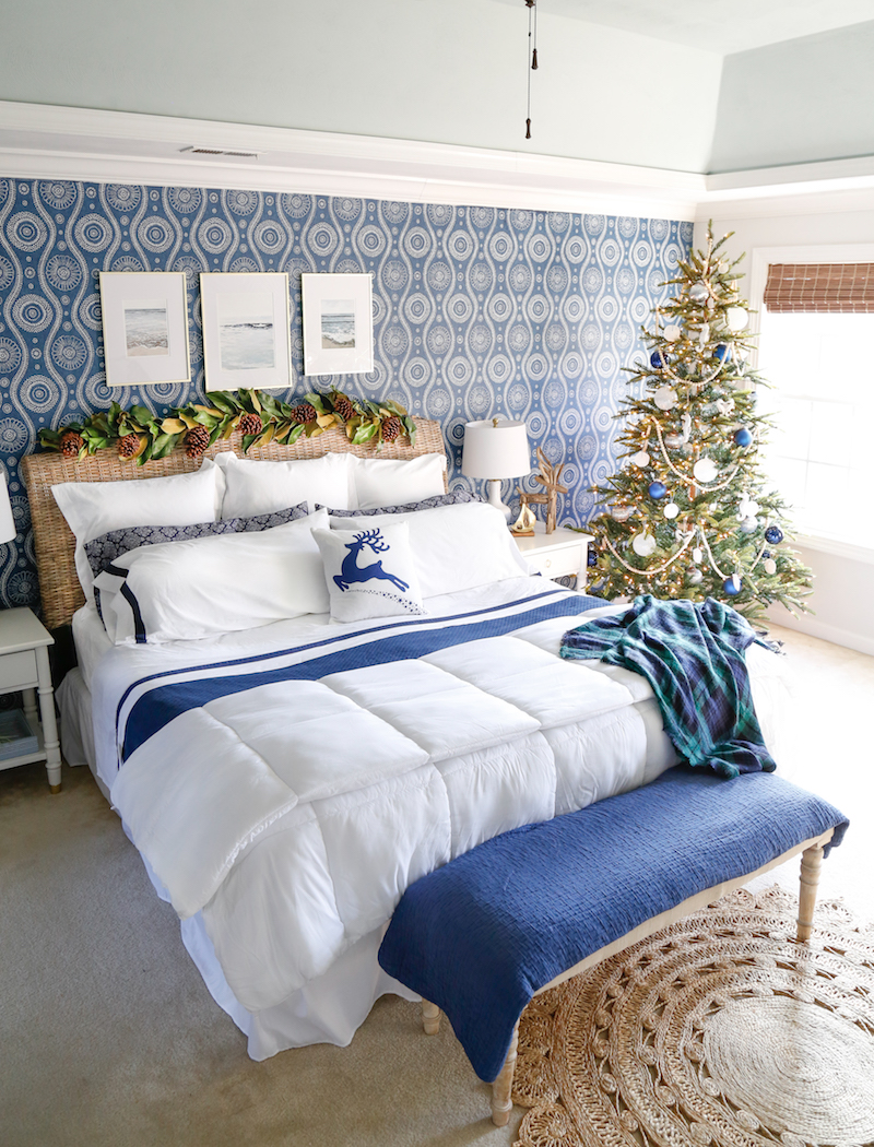 Coastal Christmas Bedroom 