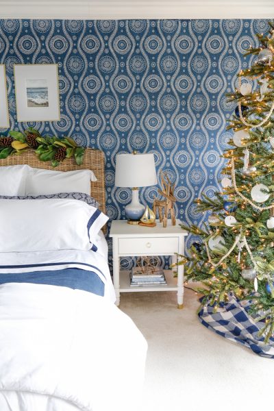 Coastal Christmas Bedroom