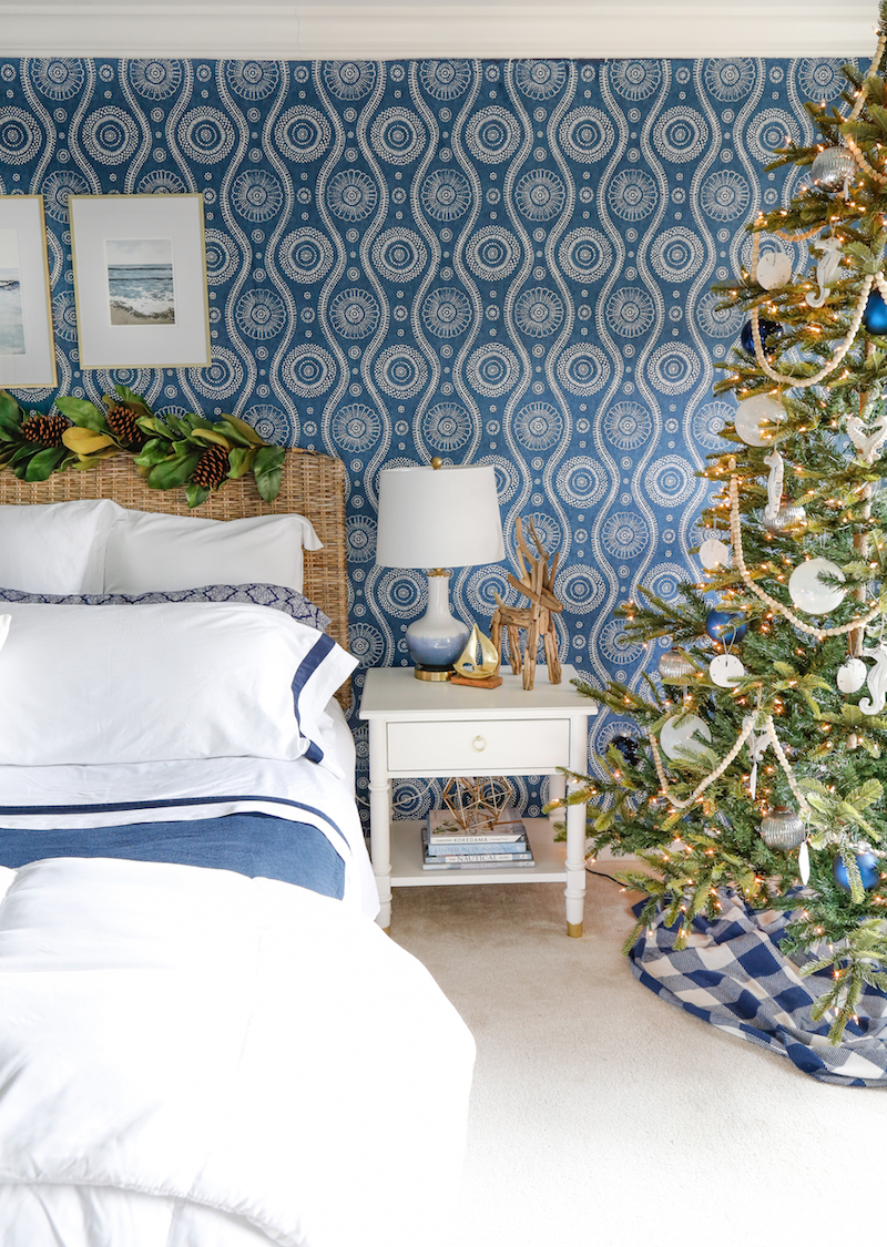 Coastal Christmas Bedroom 