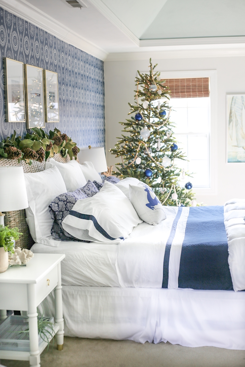 Coastal Christmas Bedroom 