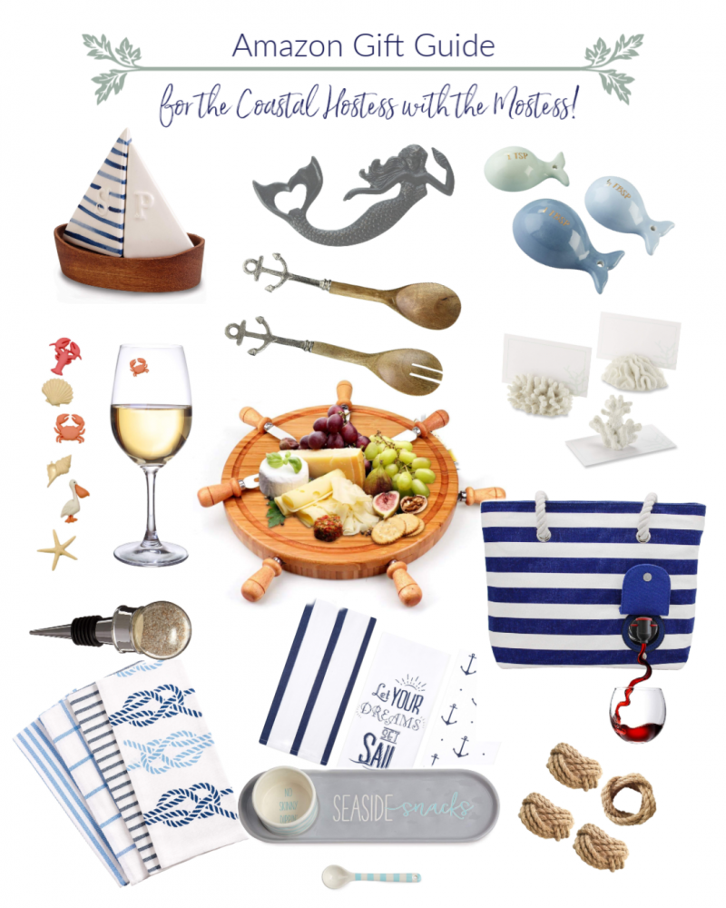 Amazon Holiday Gift Guide for the Coastal Hostess with the Mostess