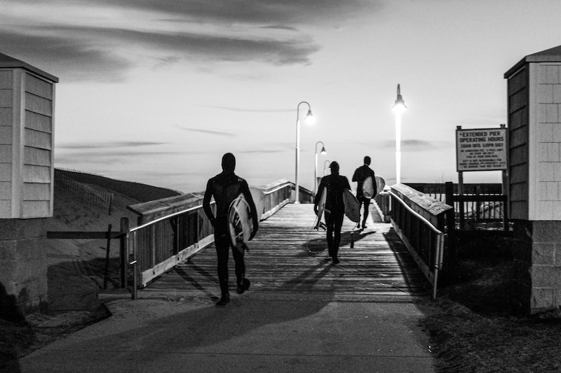 Surfers on the Boardwalk- Sand and Sisal