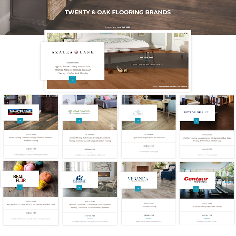 Twenty and Oak Flooring Brands