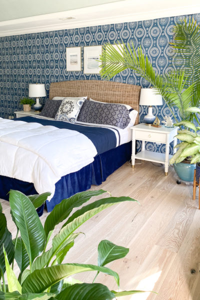 Coastal Blues Master Bedroom - Palmetto Road Flooring