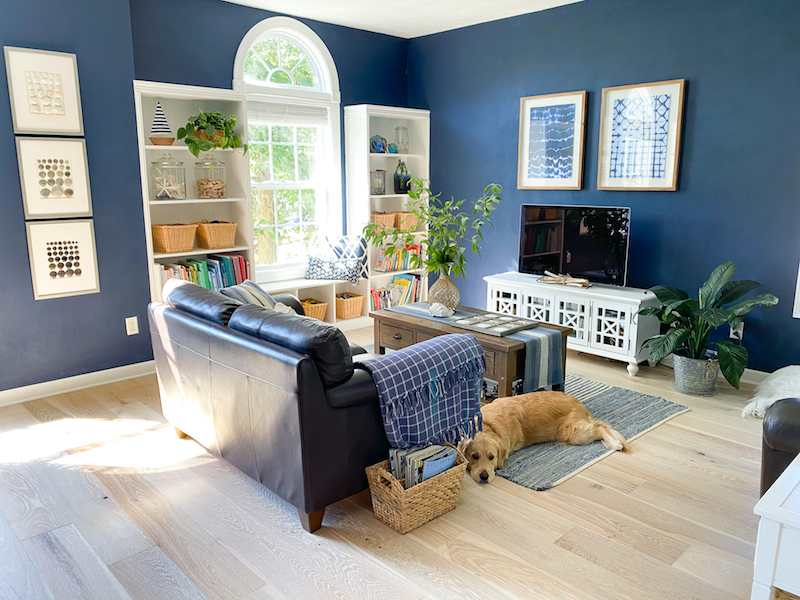 Nola Hardwood Flooring - Navy Media Room