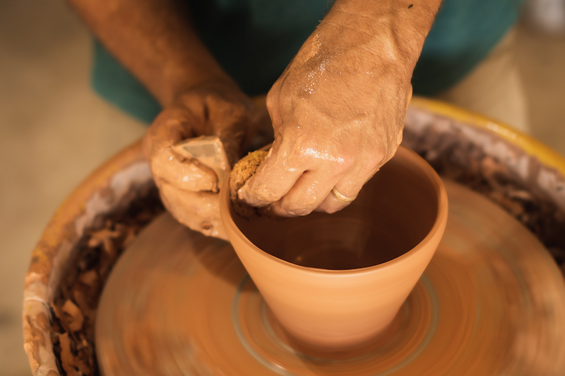 throwing clay