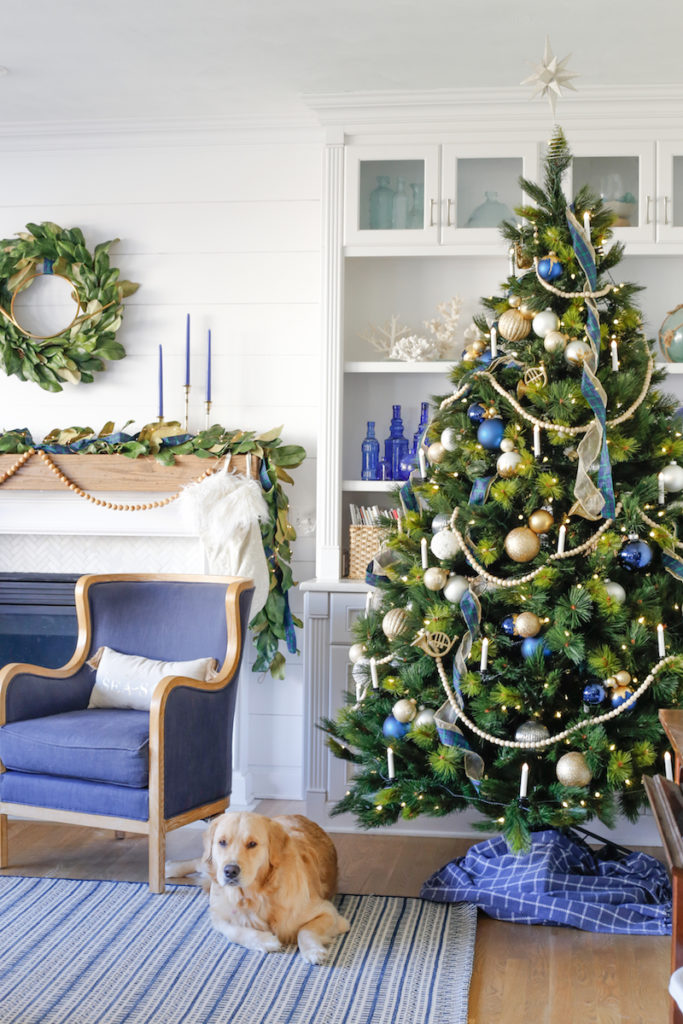 Blue and Green Plaid Christmas Home Tour | Sand and Sisal