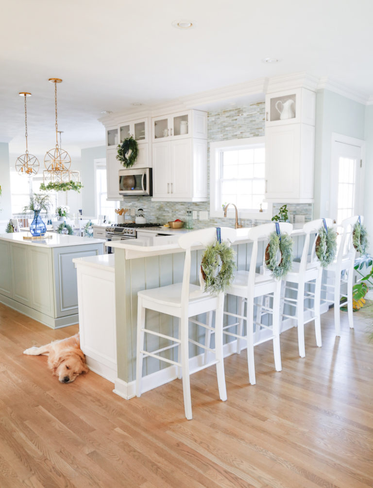 Blue and Green Plaid Christmas Home Tour Sand and Sisal